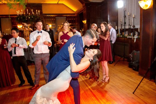 Dipping the Bride on the Dancefloor takes practice. 