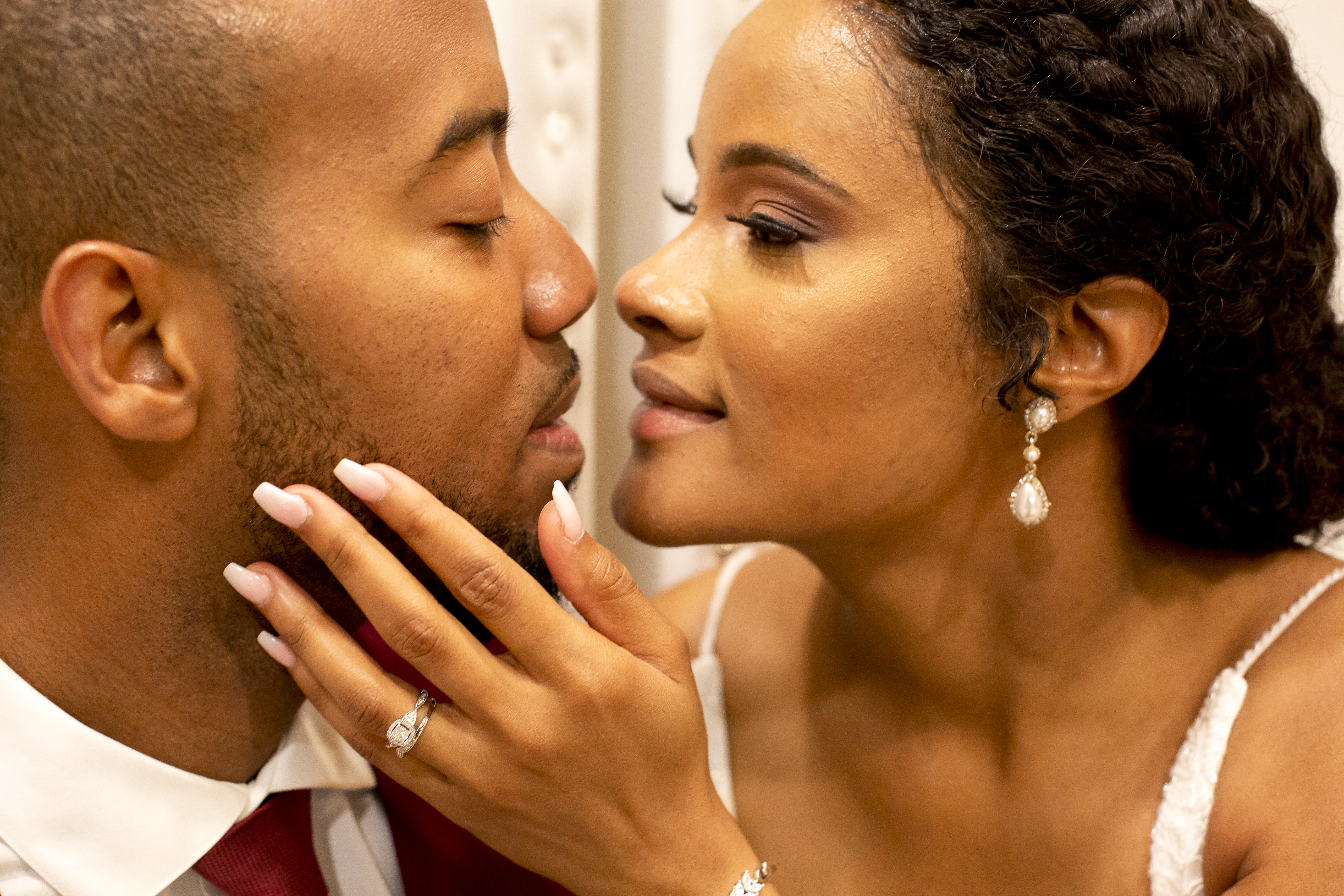 A Modern Close-Up Couple Portrait in which we see intimacy and committment.